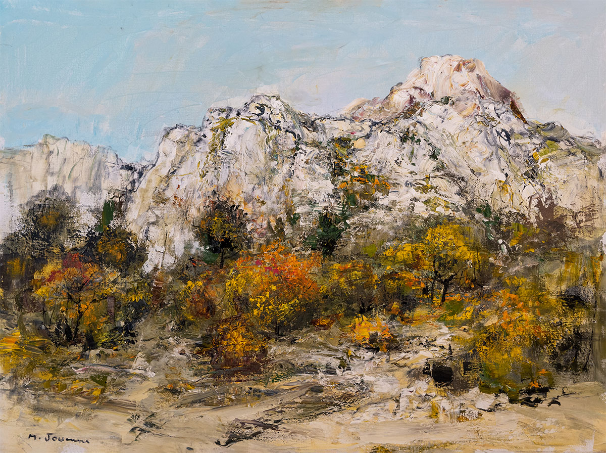 Michel Jouenne, Roche blanche des Alpilles, 97 x 130 cm