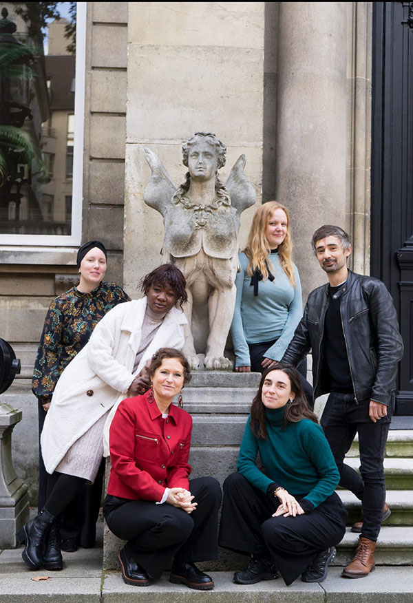 Les membres du Bureau et du Conseil d’Administration (de gauche à droite) : Nacéra Kaïnou (Vice-présidente), Philippe Dequesne (membre du CA), Mauro Corda (Trésorier), Rémy Aron (Président), Chantal Robillard (membre du CA), Moreno Pincas (Secrétaire Général), Sophie Delpy (membre du CA), crédit photo : Hormoz