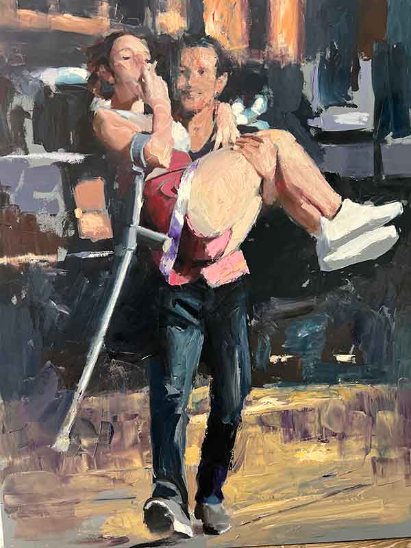 Crutch 2, Huile sur toile, 152 x 122 cm