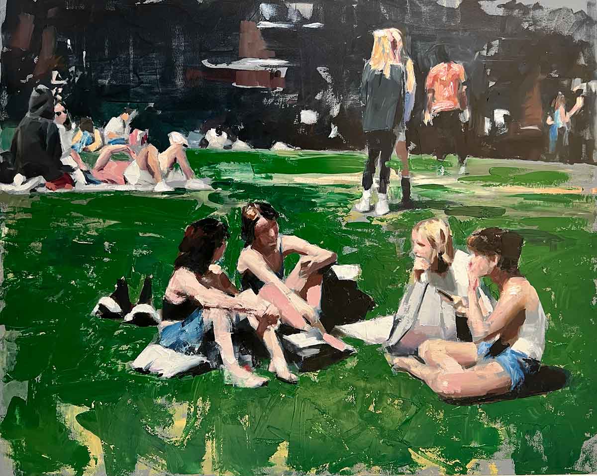 Washington Square, Huile sur toile, 102 x 127 cm