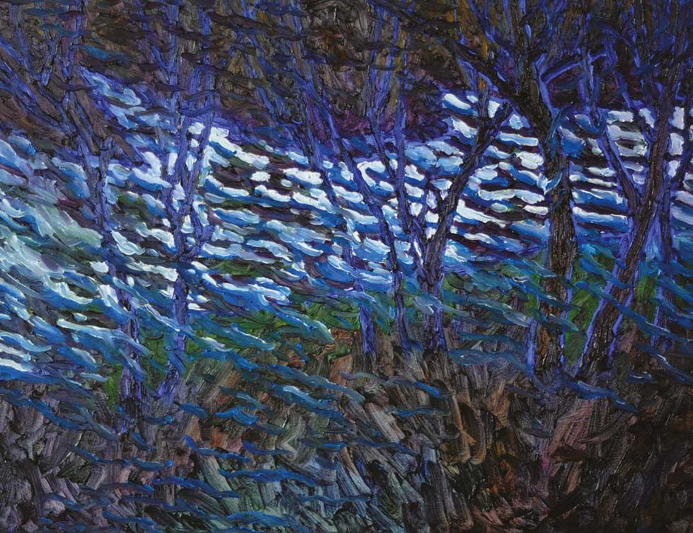 De l’Air et de l’Eau en limpides, 65 × 50 cm, 2019.<br />
La couleur est la cellule de la vie naturelle et, pour moi, la couleur est la vie.