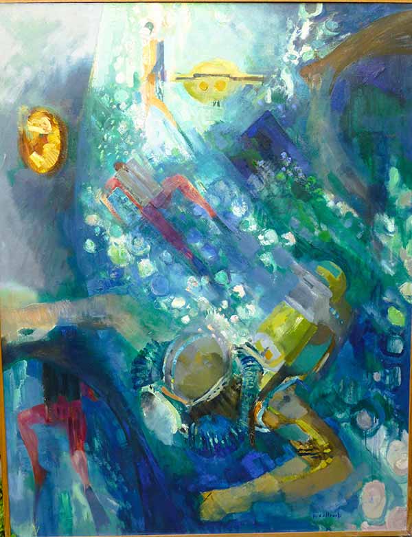 La vie sous lka mer, 114 x 146 cm